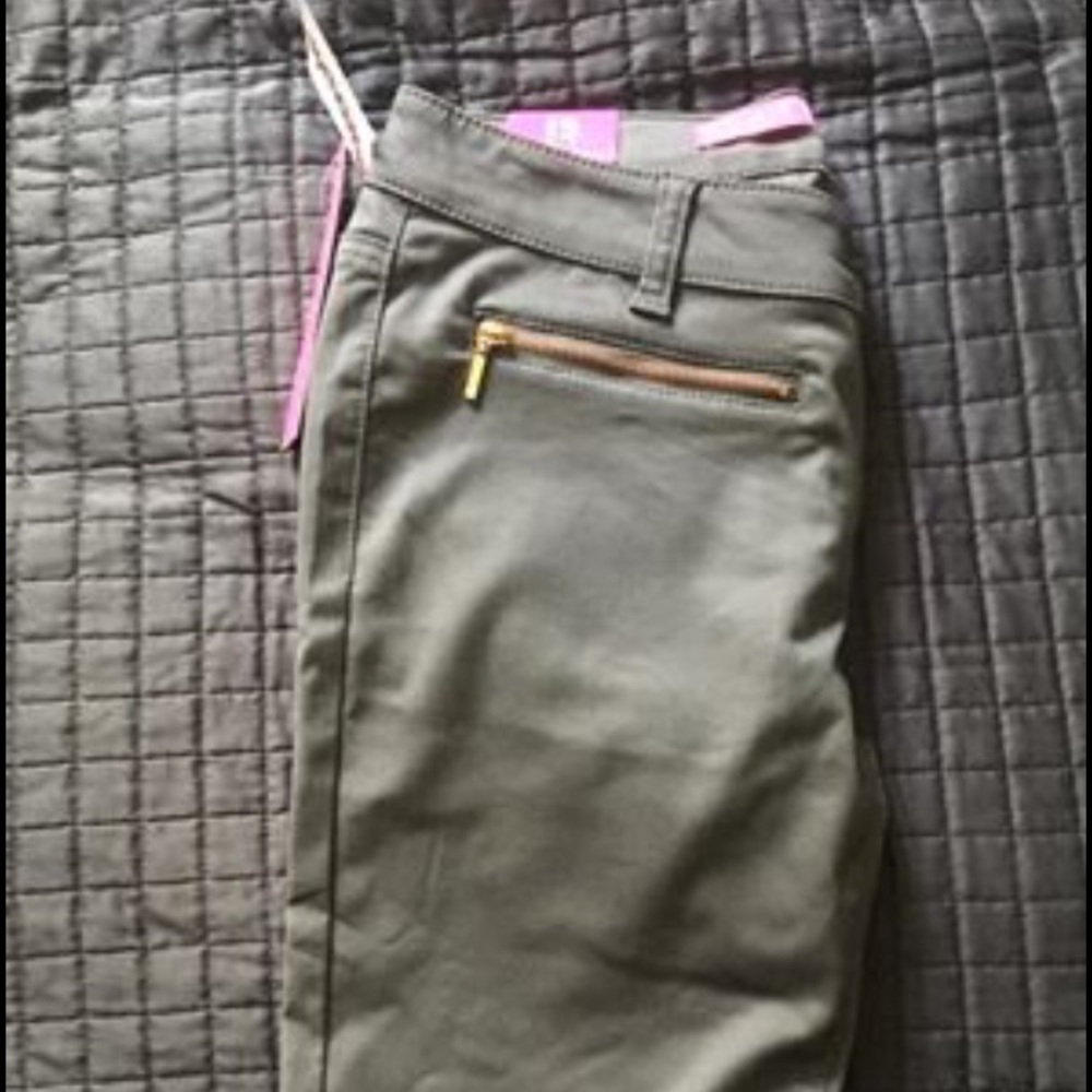 Gray Zipper Pants